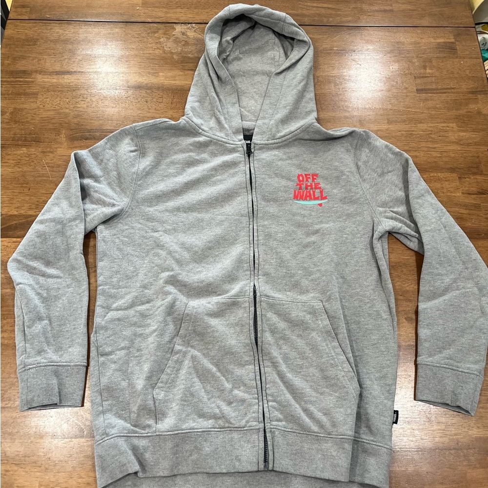 Vans Boys Grey Zip-up Sweatshirt